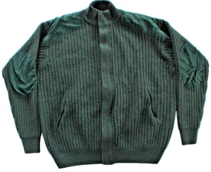 Vintage Cabela's Outfitter Series Men's Full Zip Wool Sweater Size XL - Picture 1 of 5