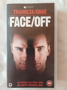 FACE/OFF VHS Video Tape - John Travolta Nicolas Cage - John Woo (PAL) MINT! - Picture 1 of 3