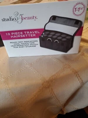 Nuevo Studio 35 Beauty 10 Piezas Viaje Hairsetter Hot Rollers Rizadores Peinado Foto 1 de 4