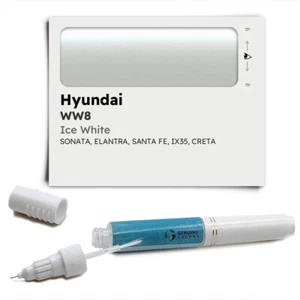 WW8 White Touch Up Paint for Hyundai SONATA SANTA FE ELANTRA W8 ICE WHITE Pen St - Picture 1 of 3