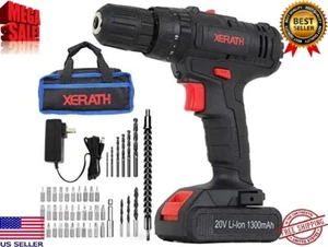 20V Cordless Impact Drill Driver Kit With LED, Hammer Function & Li-Ion Battery - Imagen 1 de 6