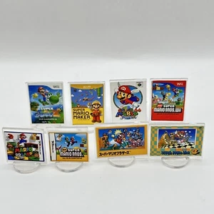 Super Mario Bros Serie Marcador de Botella Juego Mini Acrílico Soporte Set de 8 Japón Envío Gratis - Imagen 1 de 9