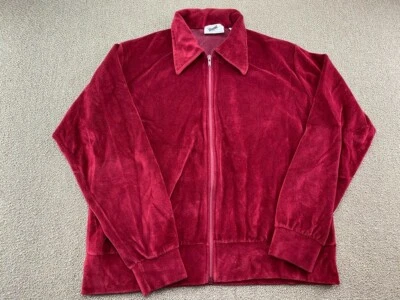 Royal гольф велюровая куртка молнии пальто красный дедушка рокабилли гранж винтажный - Изображение 1 из 4