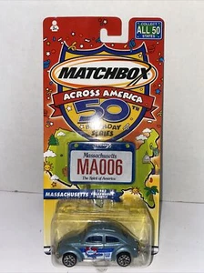 Matchbox Across America Massachusetts 1962 VW Beetle 50th Birthday Series - Picture 1 of 2