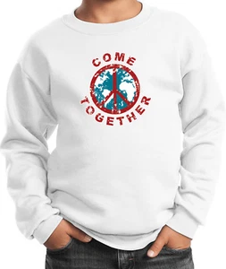 Buy Cool Shirts Kids Peace Sweatshirt Come Together - Picture 1 of 12