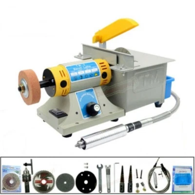 Mini Table Saw Gem Jewelry Rock Bench Polishing & Cutting Machine 220V - Image 1 of 4
