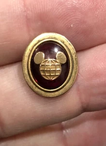 Mickey Mouse Disney World Cast Member 5 Year Ruby Service Pin 10k Gold Filled - Picture 1 of 3