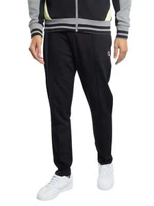 Fila Men's Molveno Pin Tuck Track Joggers, Black - Picture 1 of 6