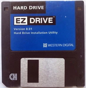 1996 Western Digital Hard Drive EZ-Drive Version 8.01 Utility 3.5" Floppy Disk - Picture 1 of 3