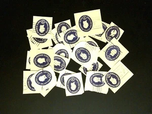 Postage Stamps For Crafting: 1950-64 3c Purple 'Envelope Stamps', 25 Pieces - Picture 1 of 1