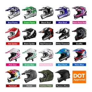 DOT Youth Helmet Child Kids Motorcycle Full Face Offroad Dirt Bike ATV S M L XL - Picture 1 of 66