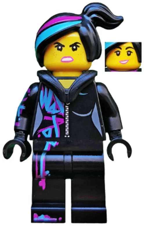 LEGO® Minifig tlm099 - Lucy Wyldstyle - Open Mouth, Hood Down - Image 1 of 1