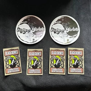 Black Crowes Magpie Salute Aufkleber (6 Stück)—RAR + Gratis Flagge Aufkleber - Bild 1 von 2