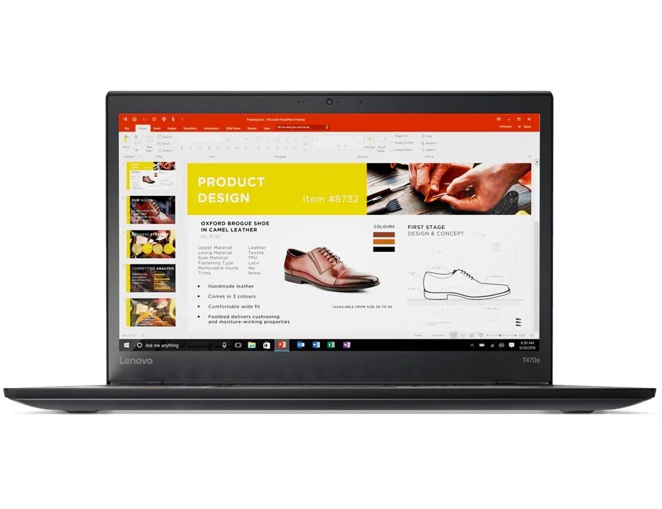 Lenovo Thinkpad T470s, 14" Display (Intel Core i5 7300, 256GB SSD, 8GB DDR4, WEB - Image 1 of 1