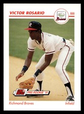 1991 Line Drive AAA Victor Rosario #440 Richmond Braves