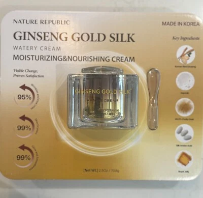 Nature Republic Ginseng Gold Silk Watery Cream 70.8g /2.5 Oz Brand New - Image 1 of 2