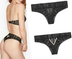 Victoria's Secret Luxe Lingerie Very Sexy Cutout Tanga Cheeky Panty SZ SMALL - Picture 1 of 1