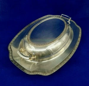 "Cazuela vintage Newcastle E2270 cubierta de plato de plata para servir 12""x8" - Imagen 1 de 12