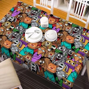 3D Animale 727 Tablecloth Table Cover Cloth Birthday Party Event AJ WALLPAPER AU - Picture 1 of 1