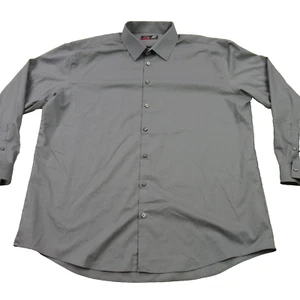 J Ferrar Shirt Mens 2XL Long Sleeve Slim Button Front Outdoors 18 18 1/2 - Picture 1 of 12