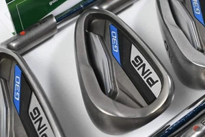 Ping G30 Irons / 7-PW+GW+SW / Red Dot / Regular Flex Ping CFS Distance Shafts - Picture 1 of 7