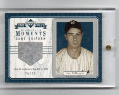/25 2002 Upper Deck Plus - MEM Moments Joe Dimaggio #MM-JD4 (MEM) — 第 1/2 张图片