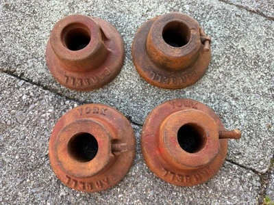 Lote de 4 collares de barra York Barbell vintage York Foto 1 de 4