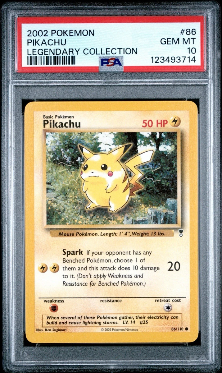 Pikachu Pokémon TCG Legendary Collection Individual Collectible
