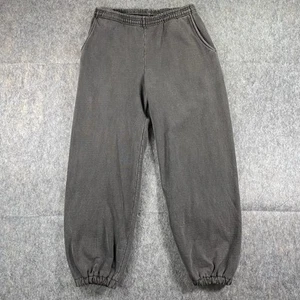 Los Angeles Apparel Jogger Sweatpants Medium Gray 14 Oz Garment Dye 28" Inseam - Picture 1 of 11