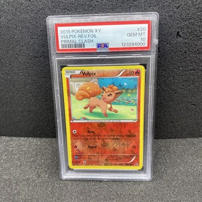 PSA 10 Vulpix 20 Primal Clash 2015 Pokemon Card - Image 1 of 2
