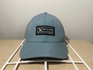 Local Boy Outfitters Mütze blau Netzrücken Druckknopflasche Mütze Truckerkappe einfaches Logo Ric - Bild 1 von 8