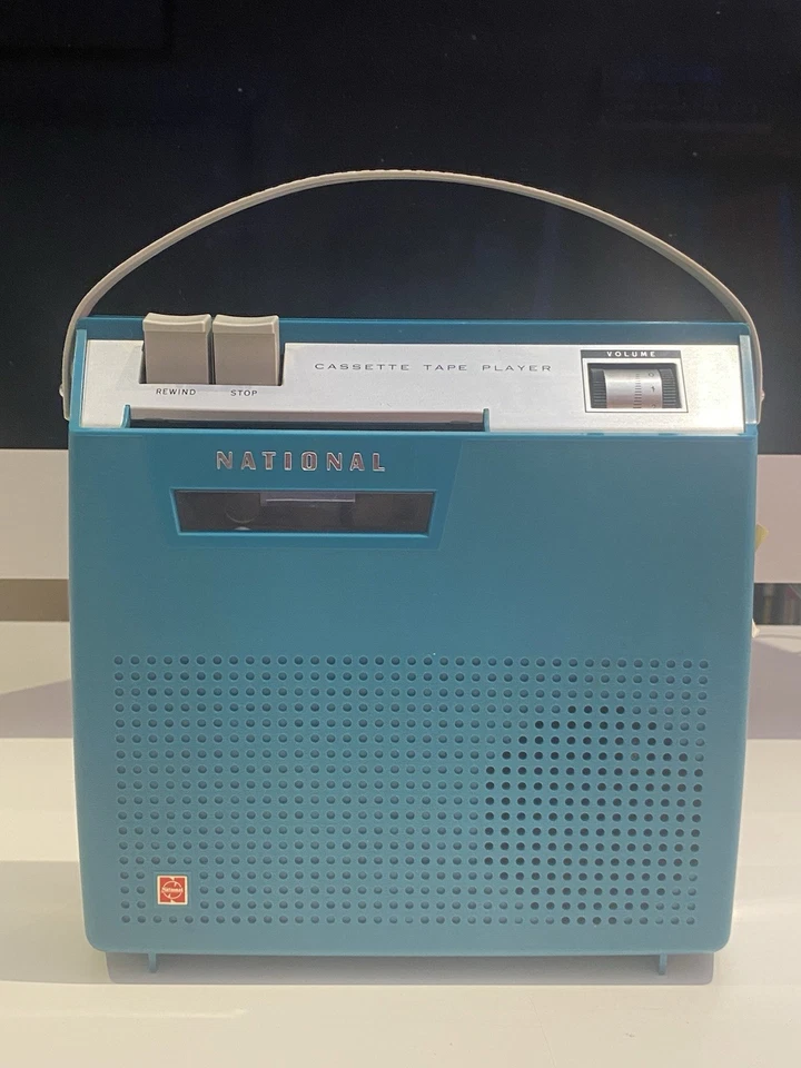 Vintage 1970 National Cassette Tape Player RQ-240S Like New In Box - image 1 of 4