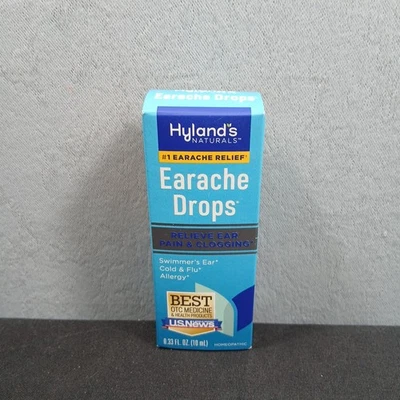 Hylands GOTAS PARA EL DOLOR DE OÍDO .33 oz homeopáticas alivia el dolor de oído y la obstrucción caducan 10/2026 Foto 1 de 4