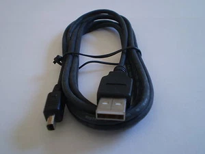 1m USB 2.0 Kabel USB A auf USB B-mini Kamerakabel bmini halbrund schwarz - NEU - Picture 1 of 1
