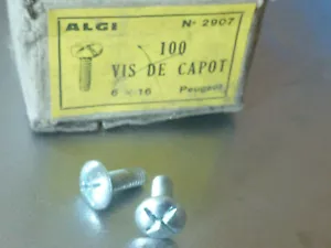 NOS vintage Algi 2 vis carter Peugeot cruciforme 6x16 mm 6 x 16 - Bild 1 von 4