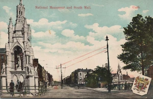 National Monument And South Mall Cork City Ireland Heraldic Milton Postcard - Picture 1 of 2