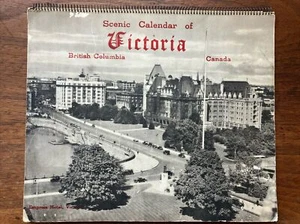 Antique 1946 Scenic CALENDAR of Victoria British Columbia Canada, 8.5x10” - Picture 1 of 15