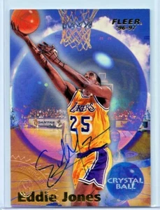 Bola de Cristal Fleer Autógrafo Eddie Jones 1996-97 💎Marcador Autenticado 8 - Imagen 1 de 1