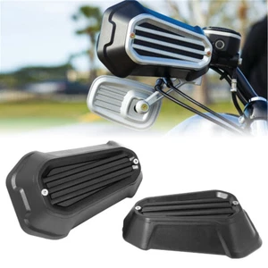 Motorcycle Handguard Black Protector Cover Fits Harley Davidson XL883R Sportster - Picture 1 of 12