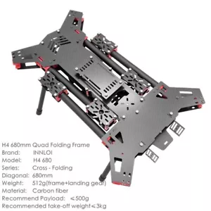 INNLOI H4 680 Drone Folding Frame H680 Alien Cross-Fold Quad Carbon Fiber - Picture 1 of 19