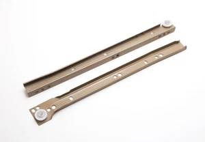 Metallo Cassetto Runner Set Chiusura Automatica Fondo Fix Beige 300MM 6 Coppie - Picture 1 of 1