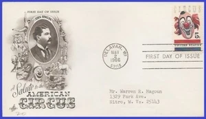 USA4 #1309 ADDR ARTCRAFT FDC American Circus - Picture 1 of 1