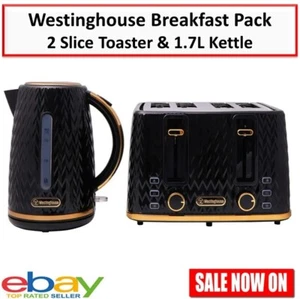 Westinghouse Breakfast Gift Makers Pack 1.7L Kettle and 2 Slice Toaster Jug - Picture 1 of 8