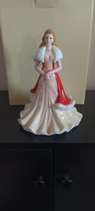Figurina Fine Coalport Seasons Of Love "Scarlett Wonder" + scatola originale - Foto 1 di 5