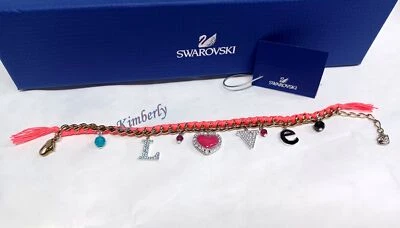 Pulsera Swarovski Serenata Rosa Neón AMOR Corazón Cristal Auténtico NUEVO 1160552 Foto 1 de 4