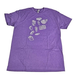 OG Beeper Pager Tee Purple T-Shirt Men’s XL Next Level Apparel - Picture 1 of 5