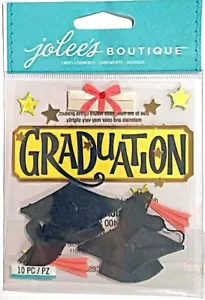 JOLEE'S DIMENSIONAL STICKERS ~GRADUATION S137 COMBINED POST-B2 - Picture 1 of 2