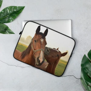 Horse Themed Laptop Sleeve Lap Top Cover Case - Picture 1 of 3