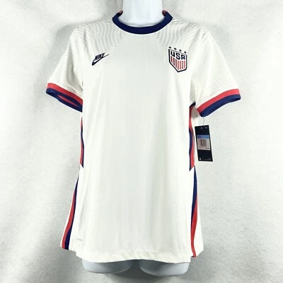 Nike Vaporknit Soccer Jersey Womens Medium White USA Player Promo CD8939-100 New - Image 1 of 4