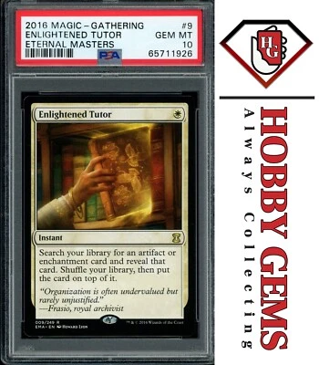 ENLIGHTENED TUTOR PSA 10 2016 Eternal Masters Rare 9 MTG - Image 1 of 2